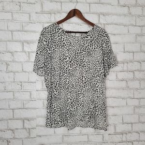 Grace & Emma printed open back tee